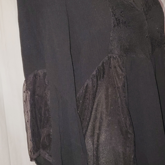 NWT SEXY BLOUSE, BELL SLEEVES, LACE DETAIL, SMALL SOCIETY GIRL - Picture 6 of 11